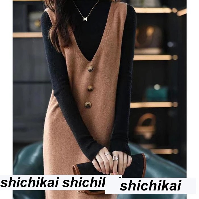 新生活 ニットベスト レディース ベストワンピース ロング トップス プルオーバー ゆったり レイヤード vネック ノースリーブ 体型カバー 重ね着 上品 プレゼント ギフト 冬物 秋冬 秋物 新生活 ニットベスト レディース ベストワンピース ロング トップス プルオーバー ゆったり レイヤード vネック ノースリーブ 体型カバー 重ね着 上品 プレゼント ギフト 冬物 秋冬 秋物