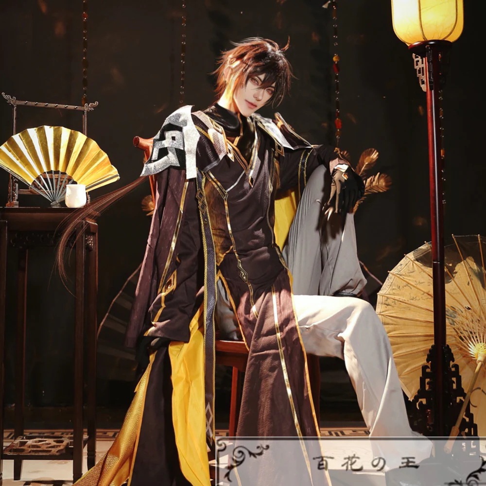 原神 Genshin げんしん 岩神モラクス 岩王帝君 鍾離 コスプレ衣装 コスチューム