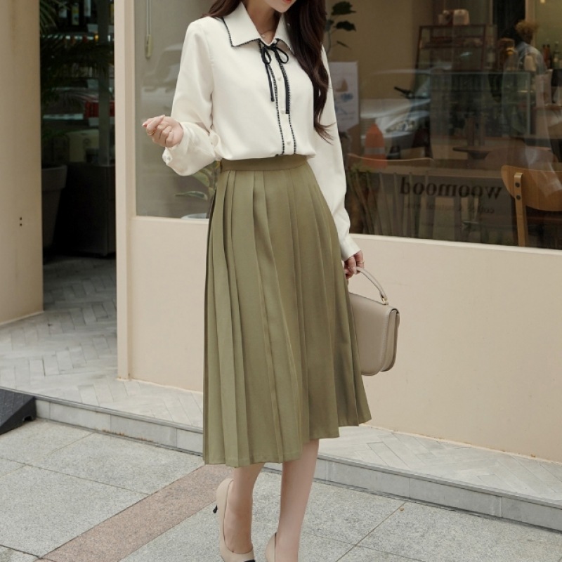 クリック＆ファニールネンプリーツスカート