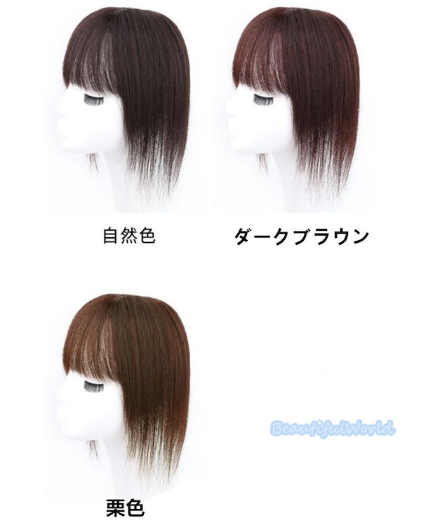 Qoo10] ウィッグ レディース 部分ウィッグ 人毛