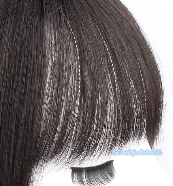 Qoo10] ウィッグ レディース 部分ウィッグ 人毛