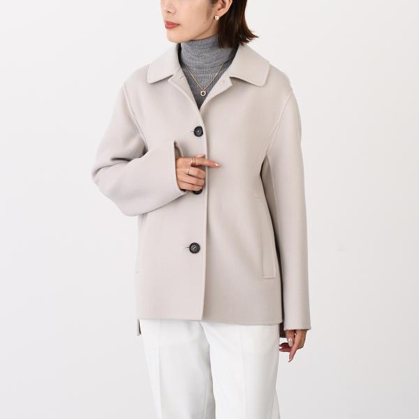 アウター コート LILY リリー ウール ジャケット レディース ベージュ フロントボタン留め サイドポケット 防寒 秋 冬 アウター コート LILY リリー ウール ジャケット レディース ベージュ フロントボタン留め サイドポケット 防寒 秋 冬