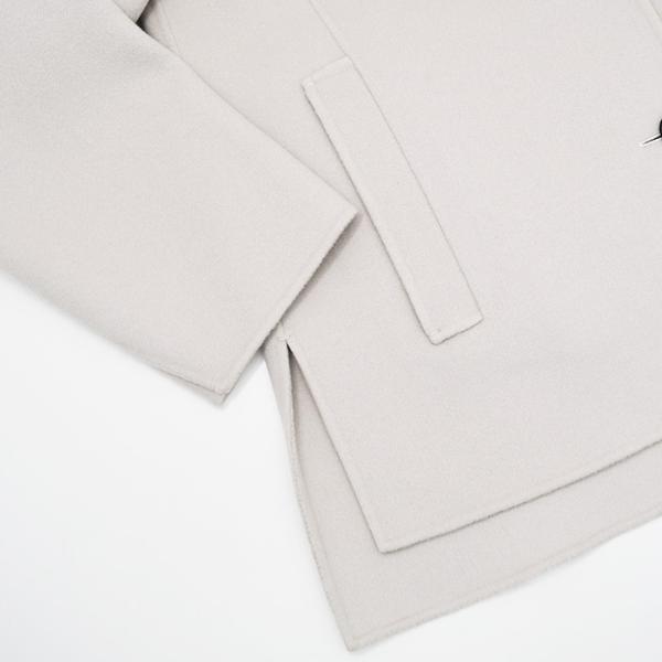 アウター コート LILY リリー ウール ジャケット レディース ベージュ フロントボタン留め サイドポケット 防寒 秋 冬 アウター コート LILY リリー ウール ジャケット レディース ベージュ フロントボタン留め サイドポケット 防寒 秋 冬