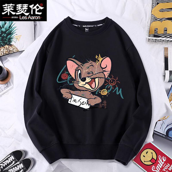 Qoo10] スウェットパーカートムとジェリー 秋服