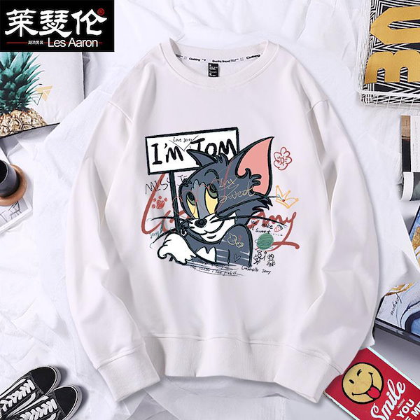 Qoo10] スウェットパーカートムとジェリー 秋服