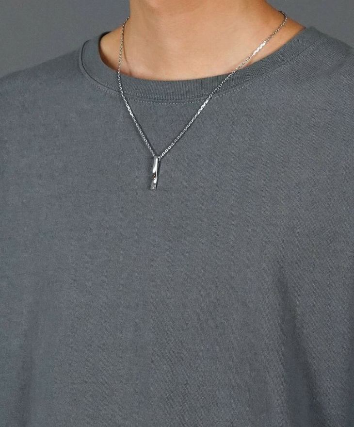 ネックレス メンズ 【WEB限定】ツイストロッドネックレス サージカルステンレス LH-03NE0405 ステンレス アレルギーフリー クリスマス 誕生日 プレゼント ギフト 彼氏 【ネコポス】 ネックレス メンズ 【WEB限定】ツイストロッドネックレス サージカルステンレス LH-03NE0405 ステンレス アレルギーフリー クリスマス 誕生日 プレゼント ギフト 彼氏 【ネコポス】