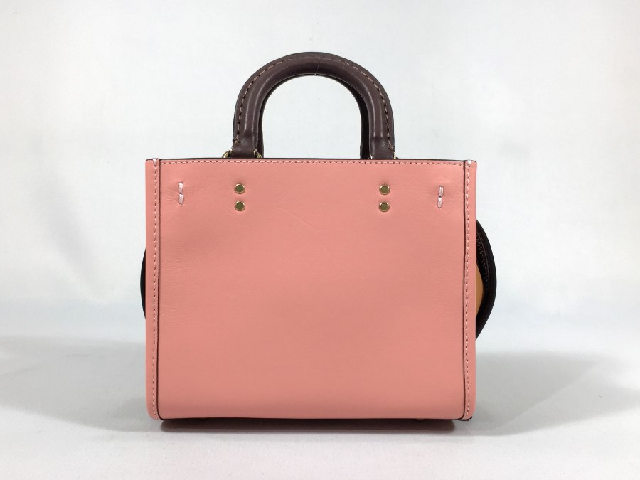 ハンドバッグ 2way ショルダーバッグ ローグ17 レザー ピンク 【中古品】