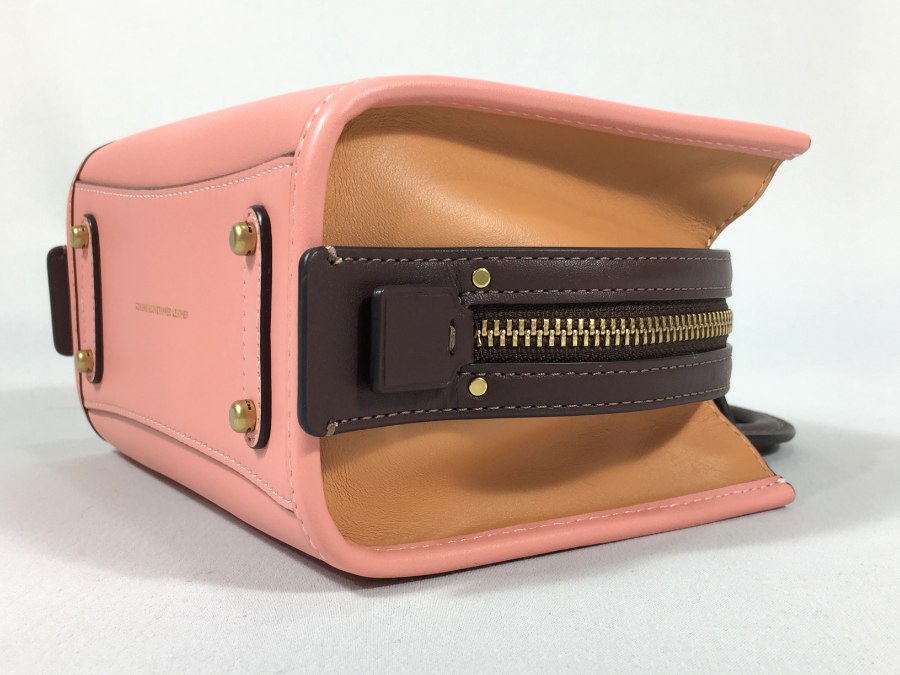 ハンドバッグ 2way ショルダーバッグ ローグ17 レザー ピンク 【中古品】