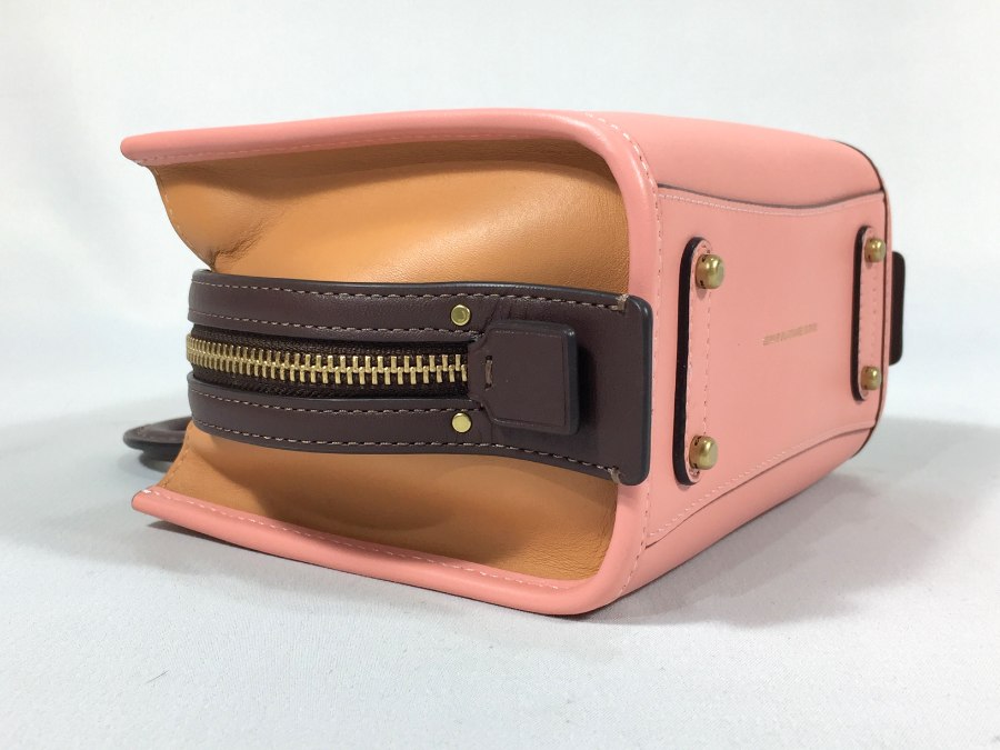 ハンドバッグ 2way ショルダーバッグ ローグ17 レザー ピンク 【中古品】