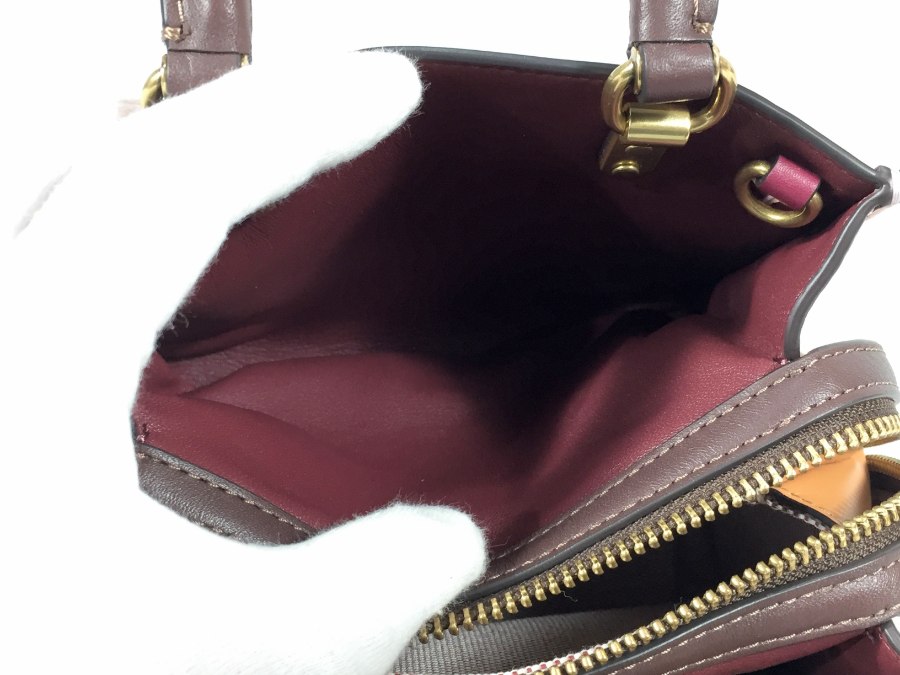 ハンドバッグ 2way ショルダーバッグ ローグ17 レザー ピンク 【中古品】