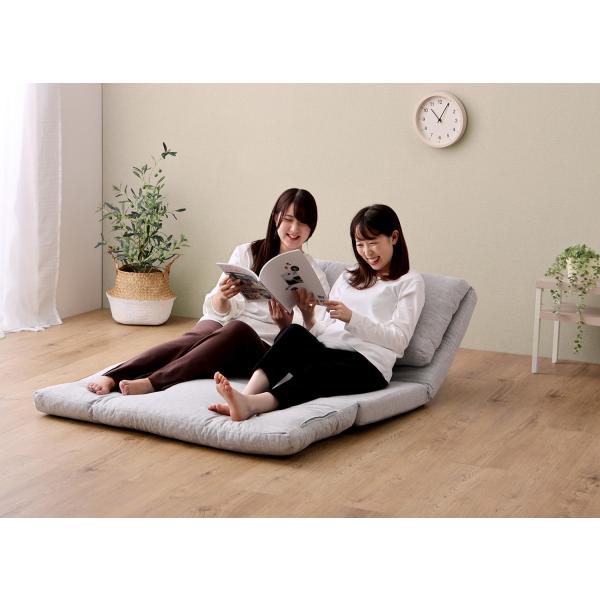ソファー ソファ 1人掛け リクライニング 一人掛け 座椅子 ローソファ 完成品 パーソナルチェア ひとり用 2人でも使えるビッグサイズ