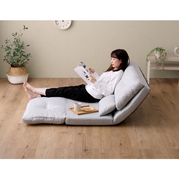 ソファー ソファ 1人掛け リクライニング 一人掛け 座椅子 ローソファ 完成品 パーソナルチェア ひとり用 2人でも使えるビッグサイズ