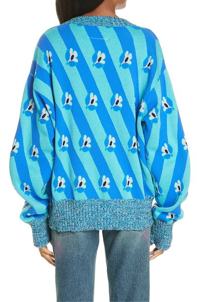 マルタンマルジェラ レディース ニット・セーター アウター MM6 Maison Margiela Floral & Stripe Jacquard Sweater マルタンマルジェラ レディース ニット・セーター アウター MM6 Maison Margiela Floral & Stripe Jacquard Sweater