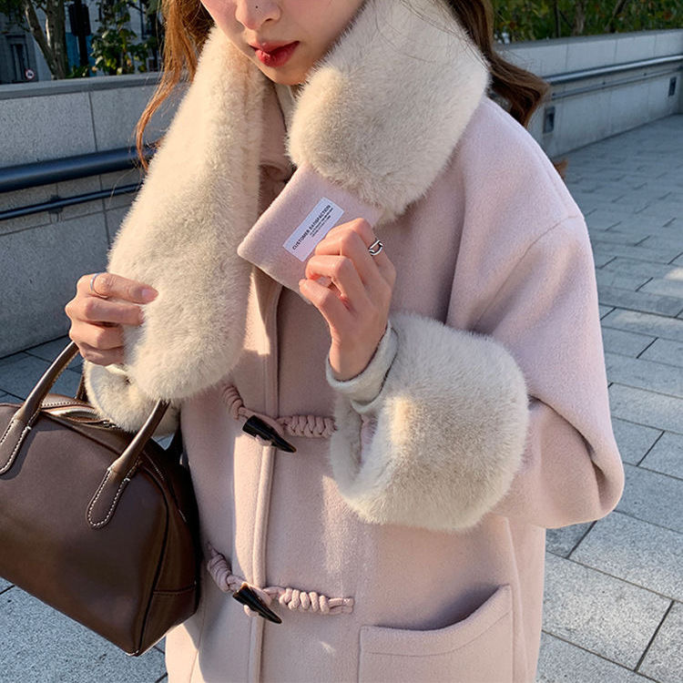 厚手 ラシャコート クリスマスコスチューム 秋冬新作 ホーンバックル ロング アウター レディースファッション ジャケット トップス 厚手 ラシャコート クリスマスコスチューム 秋冬新作 ホーンバックル ロング アウター レディースファッション ジャケット トップス