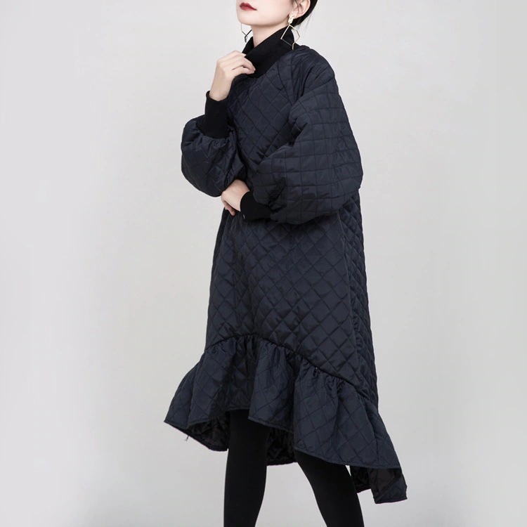 JFashion 中綿ワンピ マーメイド キルティング ミドル丈 レディース 保温 ック ロングワンピース 風 ゆる ワンピ ドレス メガ割