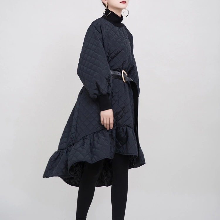 JFashion 中綿ワンピ マーメイド キルティング ミドル丈 レディース 保温 ック ロングワンピース 風 ゆる ワンピ ドレス メガ割