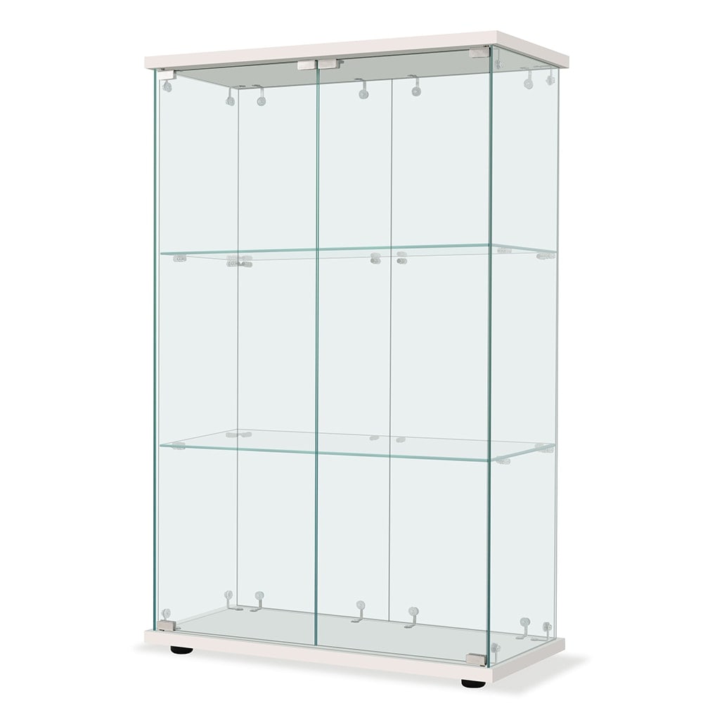 【国内即日発送】コレクションケース 両扉タイプ 大型 ワイドタイプ ガラスディスプレイキャビネット フィギュアケース 3段 強化ガラス 全面ガラス サイズ:幅80.5×奥行36.5×高さ125.5cm 【国内即日発送】コレクションケース 両扉タイプ 大型 ワイドタイプ ガラスディスプレイキャビネット フィギュアケース 3段 強化ガラス 全面ガラス サイズ:幅80.5×奥行36.5×高さ125.5cm