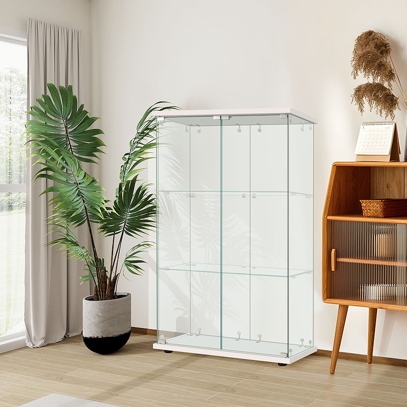 【国内即日発送】コレクションケース 両扉タイプ 大型 ワイドタイプ ガラスディスプレイキャビネット フィギュアケース 3段 強化ガラス 全面ガラス サイズ:幅80.5×奥行36.5×高さ125.5cm 【国内即日発送】コレクションケース 両扉タイプ 大型 ワイドタイプ ガラスディスプレイキャビネット フィギュアケース 3段 強化ガラス 全面ガラス サイズ:幅80.5×奥行36.5×高さ125.5cm