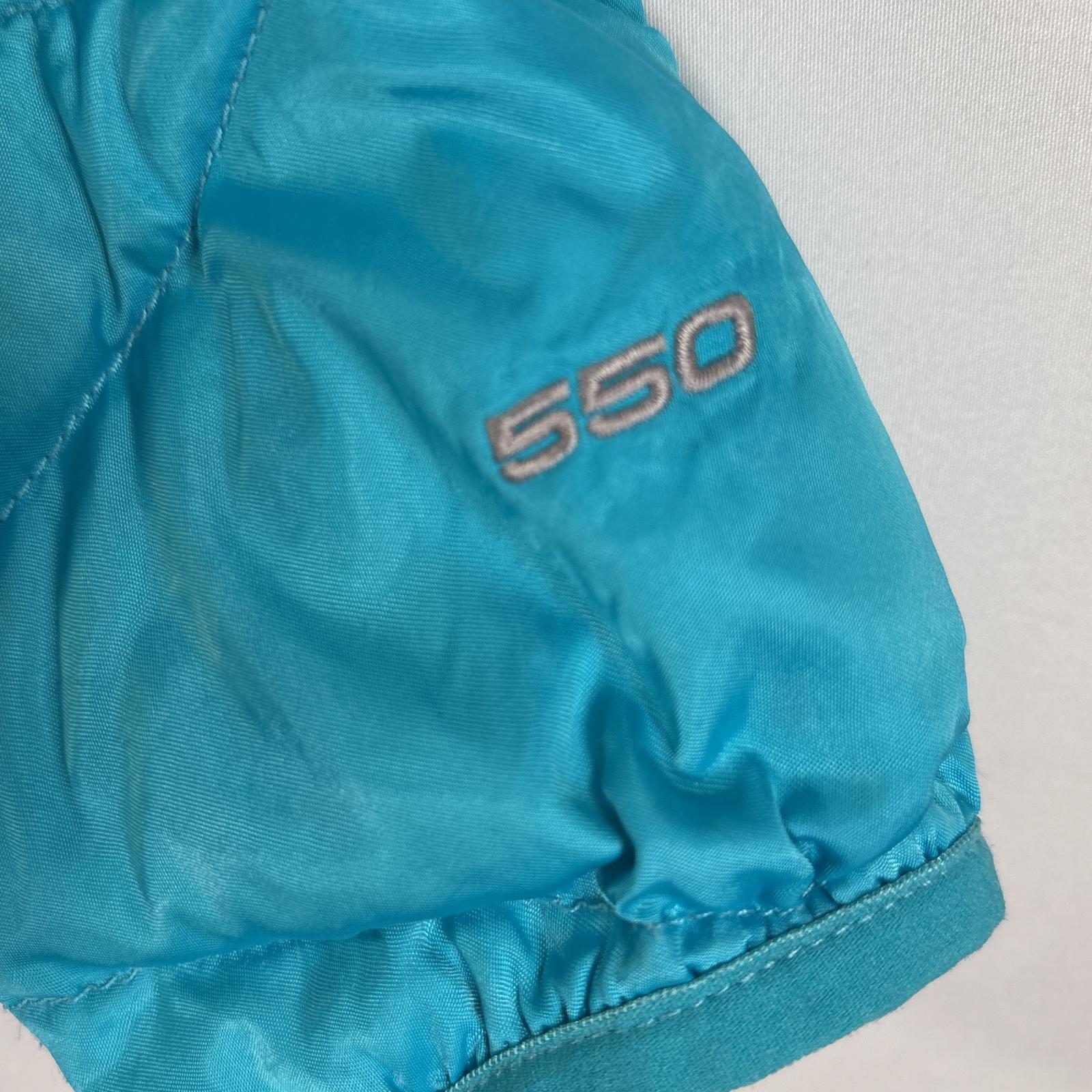 古着 ダウンジャケット ワンポイントロゴ刺繍 550fill フルジップ L 14/16 水色 キッズ 古着 ダウンジャケット ワンポイントロゴ刺繍 550fill フルジップ L 14/16 水色 キッズ