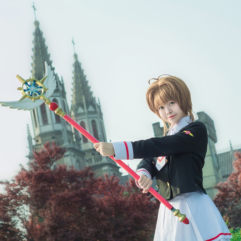 アニメ制服魔カード少女桜coser魔カード百変小桜知世制服コスプレ服