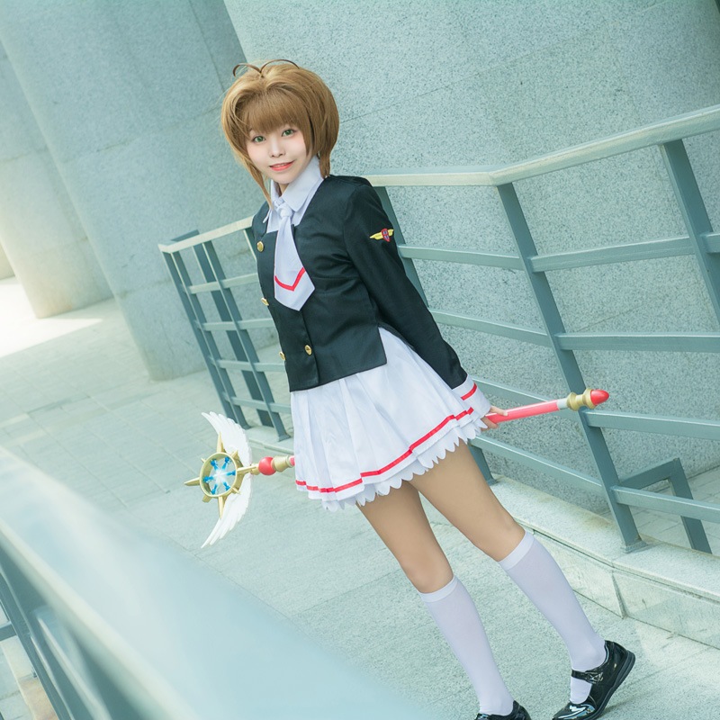 アニメ制服魔カード少女桜coser魔カード百変小桜知世制服コスプレ服