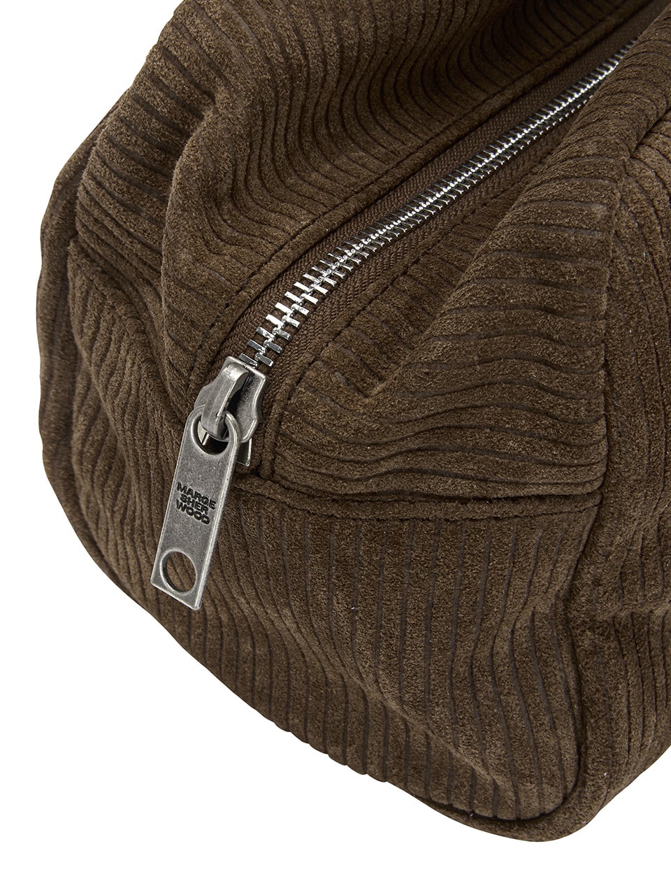 トートバッグ [Margesherwood] / SOFT BOWLING BAG / cocoa corduroy suede MARGESHERWOOD - SOFT BOWLING BAG | HBX - Globally Curated