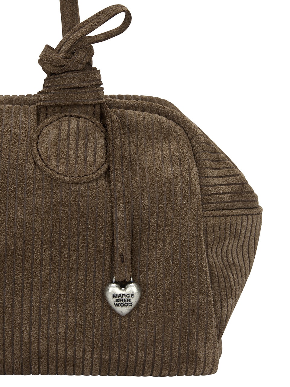トートバッグ [Margesherwood] / SOFT BOWLING BAG / cocoa corduroy suede MARGESHERWOOD - SOFT BOWLING BAG | HBX - Globally Curated