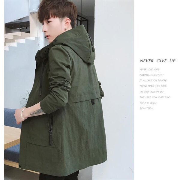 トレンチコート ロングコート ピーコート スプリングコート カジュアル ジャケット アウター