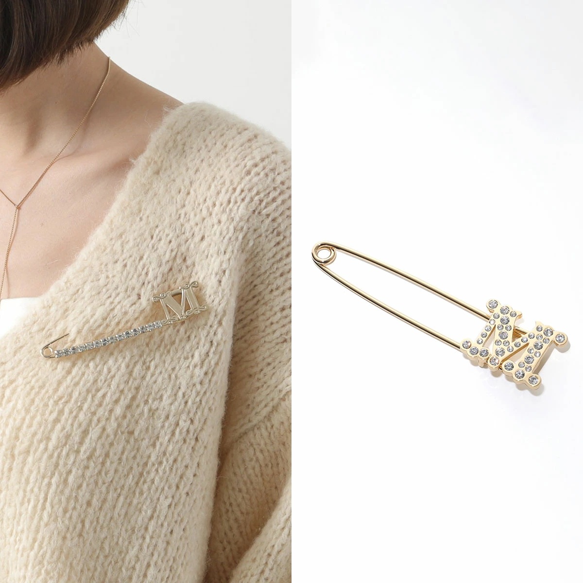 MAX MARA Studio マックスマーラ ステュディオ ケープ FRINESTD フリネスト レディース Mロゴ フリンジ ポンチョ ウール ピンブローチ