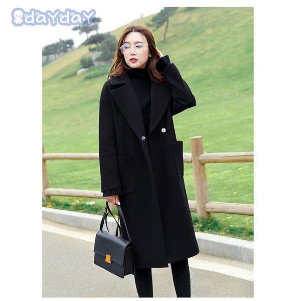 【迅速出荷】 チェスターコート レディース 秋冬 40代 チェスターコート ロング丈 黒 ラシャコート ひざ下 厚手 オーバー 風アウター 通勤 着痩せ オシャレ 大きいサイズ