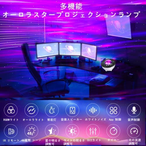 Qoo10] 【48種点灯モード＆最新北極光 APP音