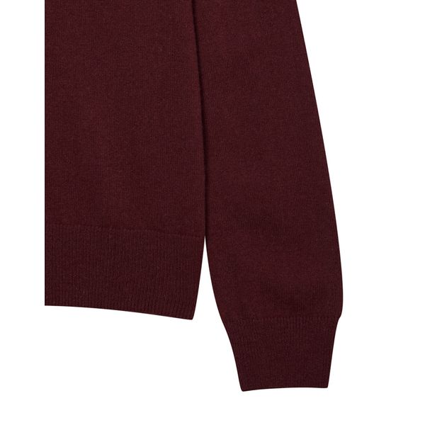 (ヘッジスレディース) 24FW ハリーインタルシアセーターバーガンディー HSSW4D806D2