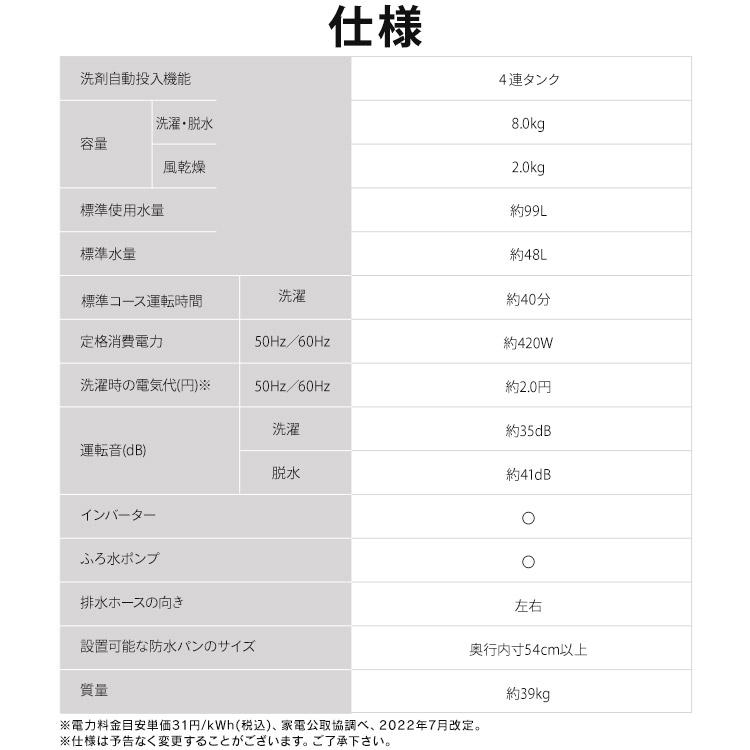 【公式】 洗濯機 8キロ 8kg OSH オッシュ 縦型 一人暮らし 自動投入 選べる洗剤自動投入 全自動洗濯機 縦型洗濯機 ITW-80A01 ITW-80A02 メガ[安心延長保証対象]