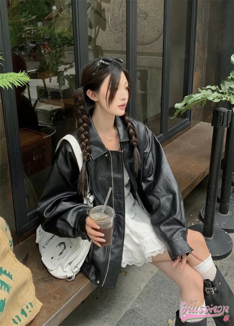 長袖 ジャケット かわいい ショート アウター ブラック 羽織り 合成 バイカラー カジュアル きれいめ 女っぽ きれいめ ファッション 色っぽ 女っぽ カジュアル きれいめ 大人っぽ 上品 清楚秋冬