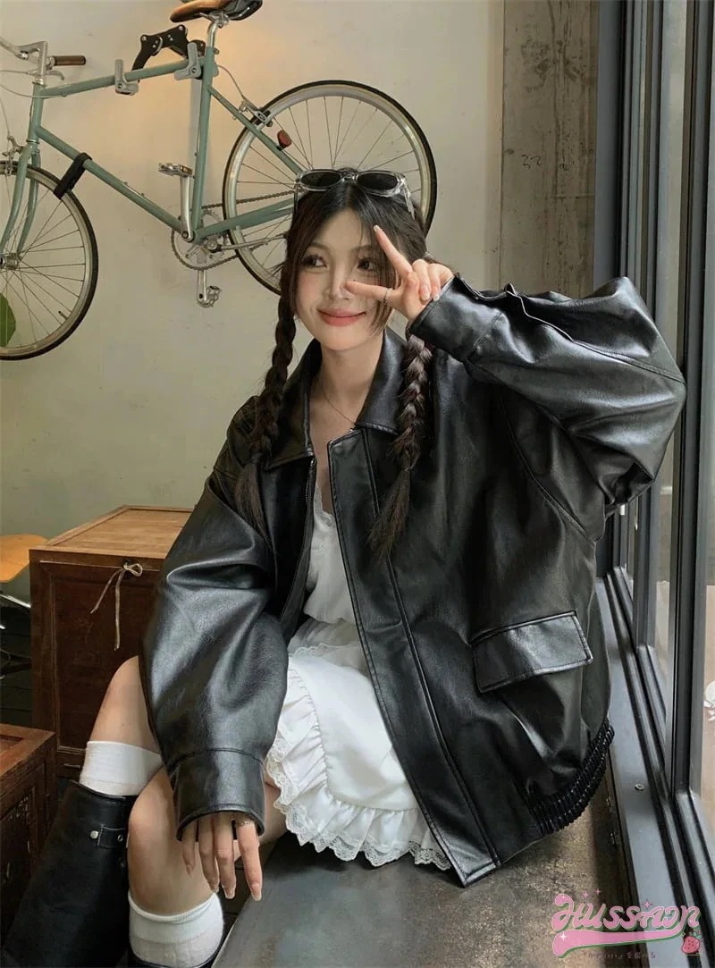 長袖 ジャケット かわいい ショート アウター ブラック 羽織り 合成 バイカラー カジュアル きれいめ 女っぽ きれいめ ファッション 色っぽ 女っぽ カジュアル きれいめ 大人っぽ 上品 清楚秋冬