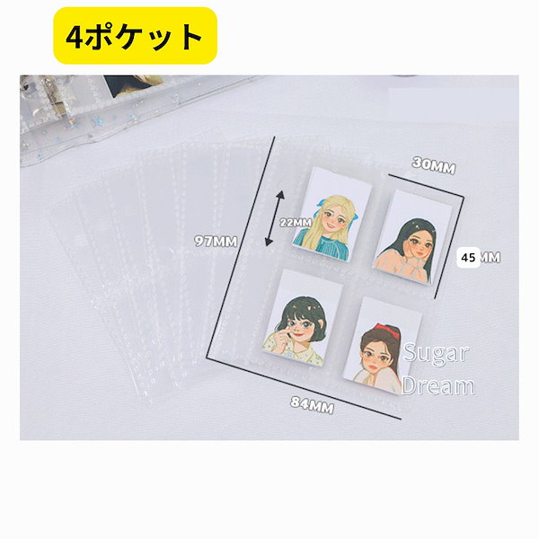 Qoo10] 3穴 3リング バインダー ミニバインダ