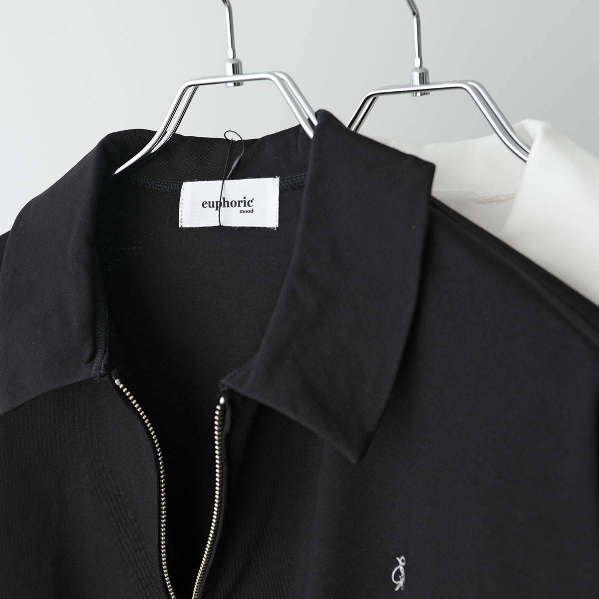 euphoric ユーフォリック ブルゾン EU-CT5210 レディース スウェット ジップアップ ロゴ刺繍 長袖 カラー2色 euphoric ユーフォリック ブルゾン EU-CT5210 レディース スウェット ジップアップ ロゴ刺繍 長袖 カラー2色