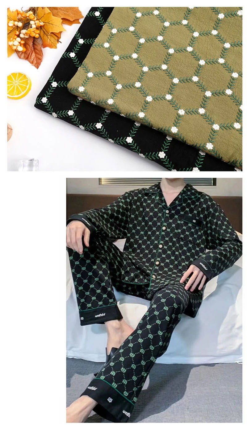 夏季新品限定幅120cm 90cm単位 生地 布 綿麻生地 刺繍生地 花柄 六角形 手芸 裁縫 DIY 黒 カーキグ