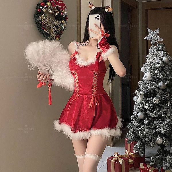 DD（M/L/寄せ胸）、DDdy、胸元セクシー風クリスマスお洋服11点