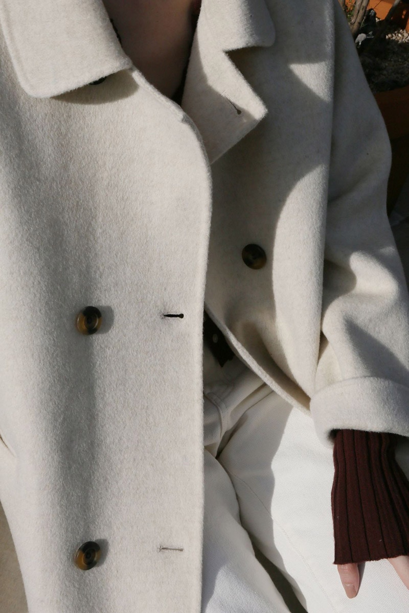 【送料無料】秋冬 カシミヤ チェスターコート ロング ボタン ポケット スリム チェスターコート [2カラー]