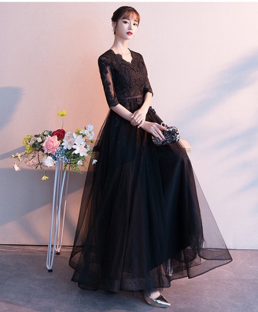 全4色 ドレス 大人 ピアノ 発表会 演奏会用ドレス ロングドレス 結婚式 演奏会 袖付き Aライン 全4色 ドレス 大人 ピアノ 発表会 演奏会用ドレス ロングドレス 結婚式 演奏会 袖付き Aライン