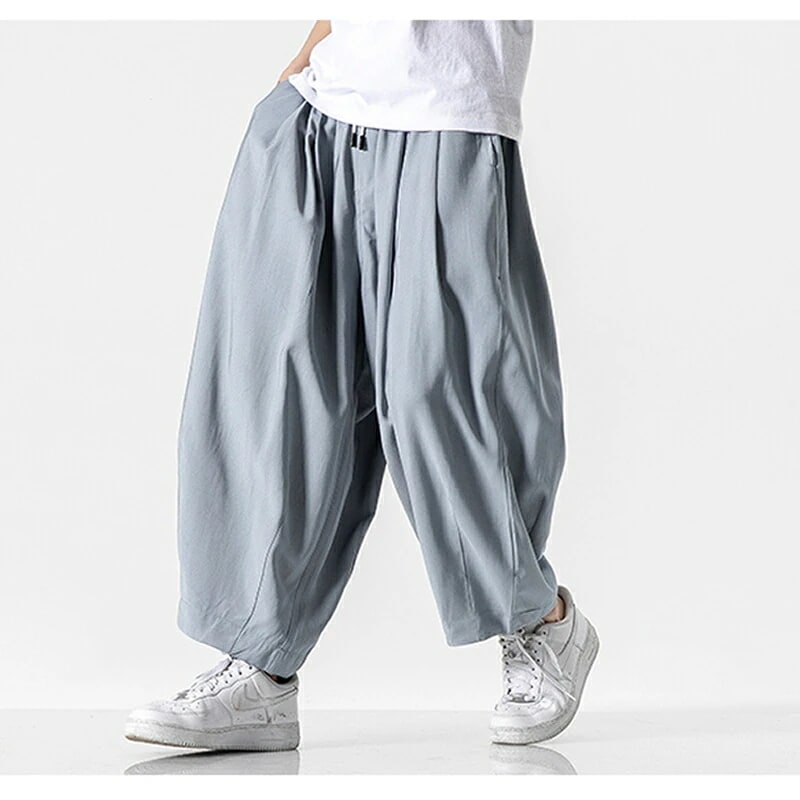 ワイドパンツ メンズ エスニック 民族系 リラックスパンツ バルーンパンツ 太い 太め ビッグシルエット ストリート系 スト系 スケーター モード系 春服 春 秋服 冬服 ダンス