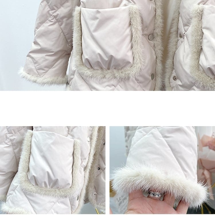 中綿コート レディース アウター キルティングジャケット 切り替え