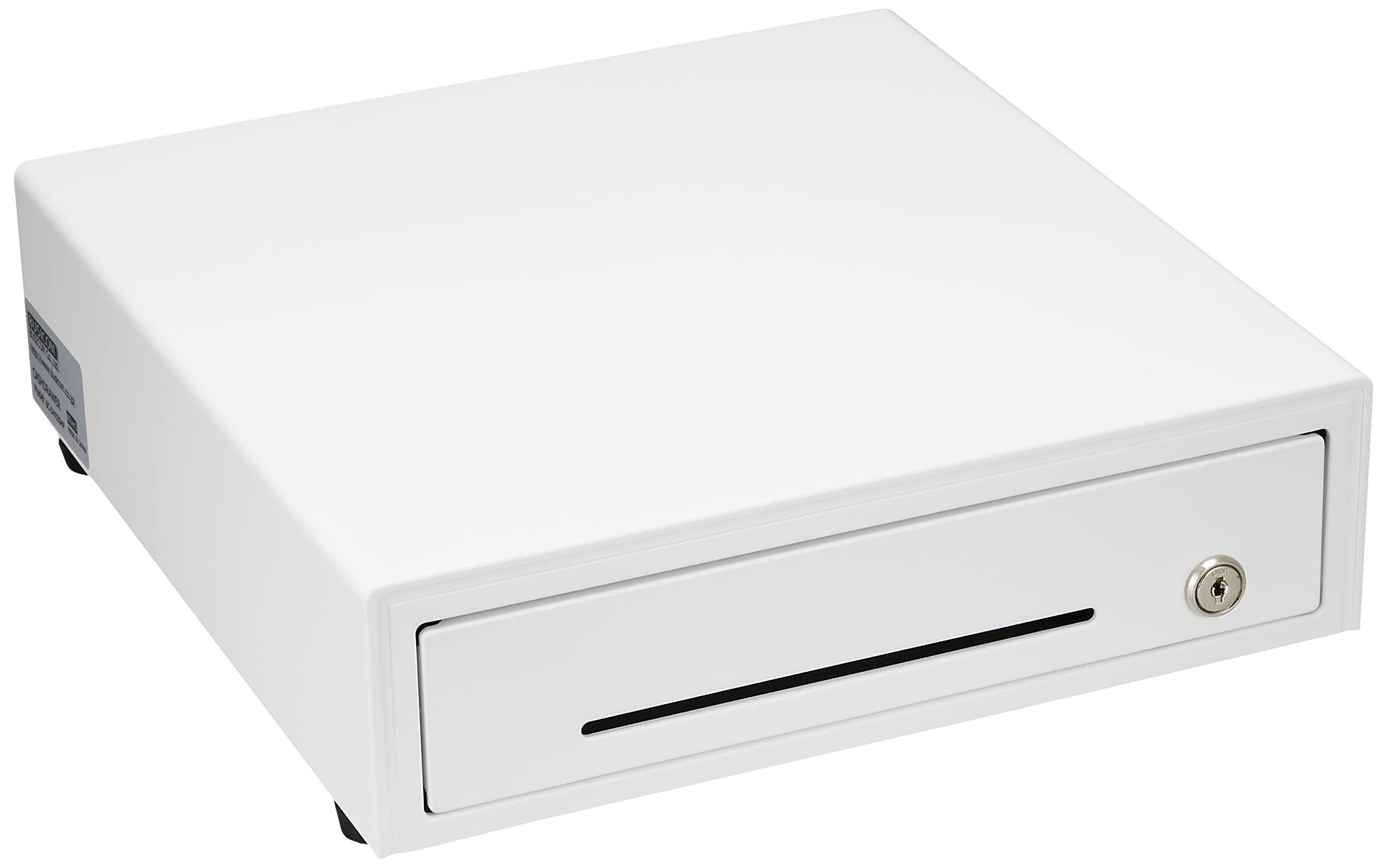 ビジコム 3年保証 国産 手動式 キャッシュドロア W330×D340×H101 小型 S 紙幣3種 硬貨6種 白 BC-DW330HP-W