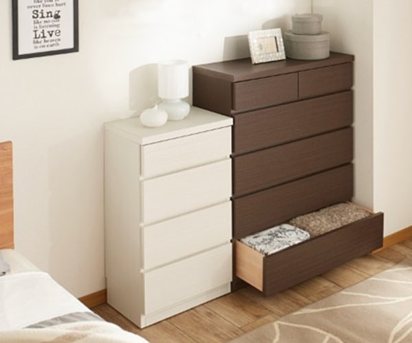 チェスト 4段 薄型チェスト 幅45cm 日本製