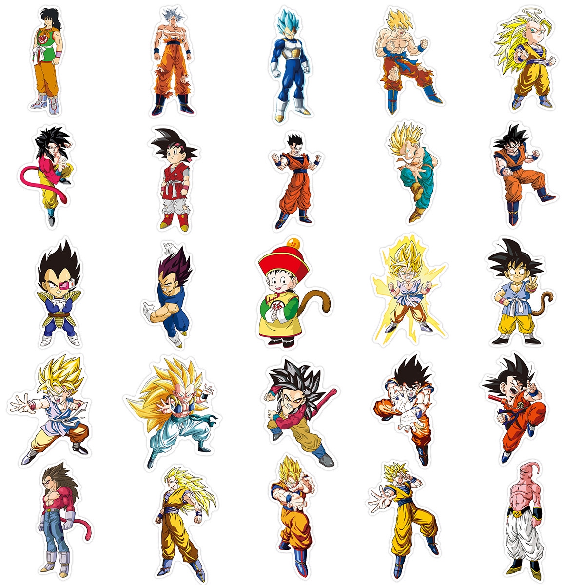 Qoo10] 50枚セット ドラゴンボール ステッカ