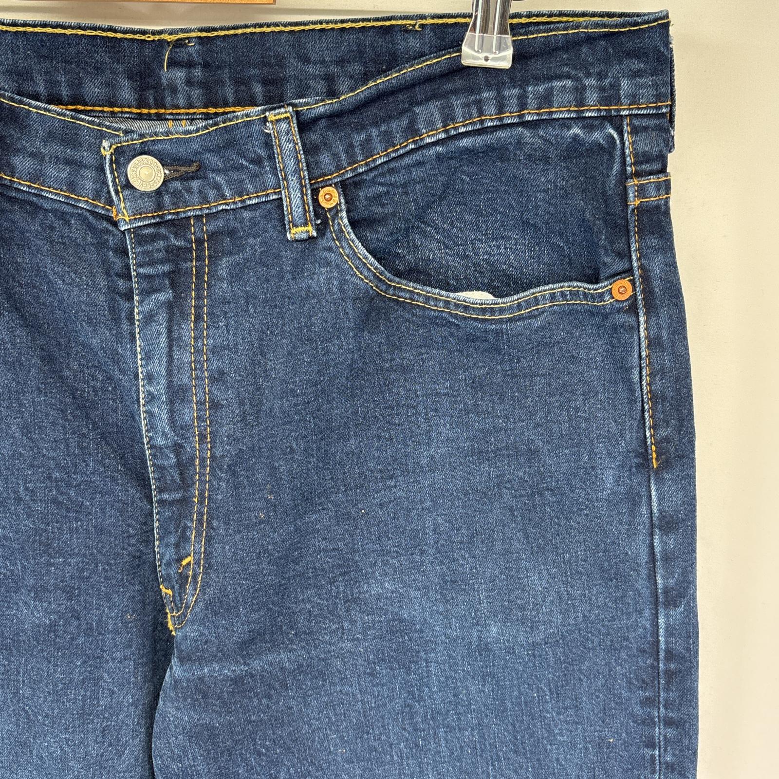 古着 デニムパンツ 550 テーパード 5ポケット ストレッチ ジーンズ ジーパン 色落ち w38 L34 ブルー メンズ 古着 デニムパンツ 550 テーパード 5ポケット ストレッチ ジーンズ ジーパン 色落ち w38 L34 ブルー メンズ