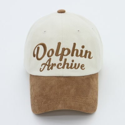 【BTS テテ V着用】Dolphin archive two tone ball cap レディース メンズ カジュアルK-POP アイドル着用  大人気 韓国ファッション