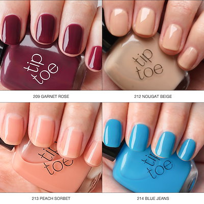 ネイルカラー・マニキュア REI.DOT Qoo10] tiptoe 【マニキュア】ネイルポリッシュ＆トップコ : ネイル