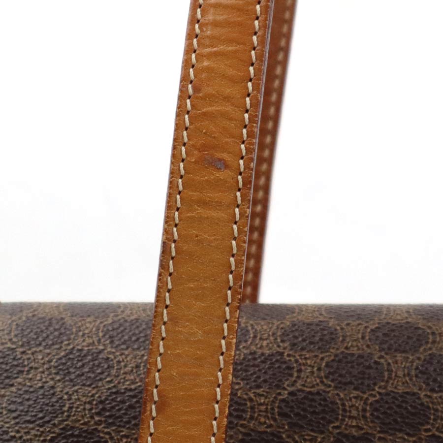 セリーヌ CELINE ハンドバッグ マカダム PVC/レザー ブラウン ゴールド レディース e59635m セリーヌ CELINE ハンドバッグ マカダム PVC/レザー ブラウン ゴールド レディース e59635m